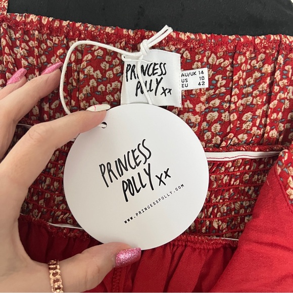 Princess Polly Red Sundress with Spaghetti Straps and Sleeveless Design - Picture 10 of 10